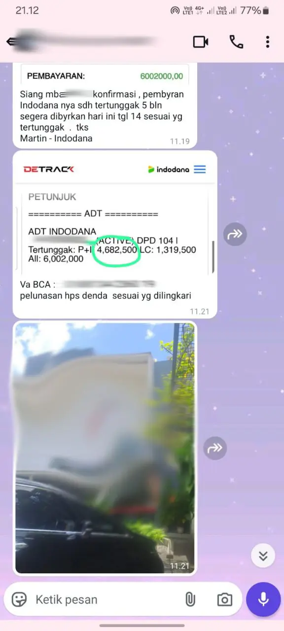 debt collector pinjol indodana datang ketempat kerja