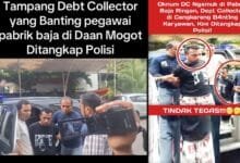 debt collector di tangkap polisi
