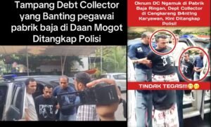 debt collector di tangkap polisi