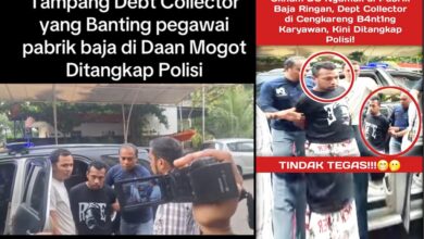 debt collector di tangkap polisi