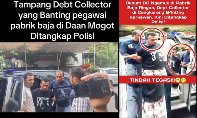 debt collector di tangkap polisi