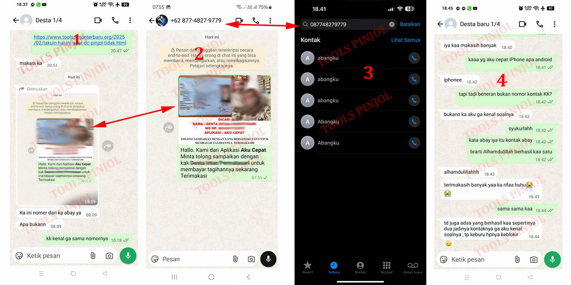 hapus data pinjol agar tidak sebar data