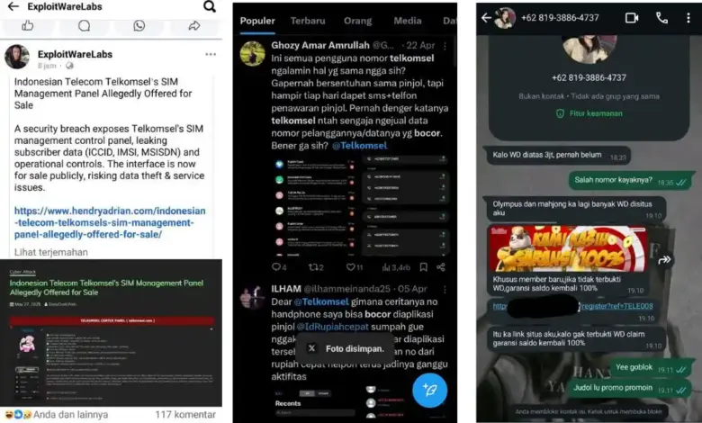 data pelanggan telkomsel di jual ke pinjol