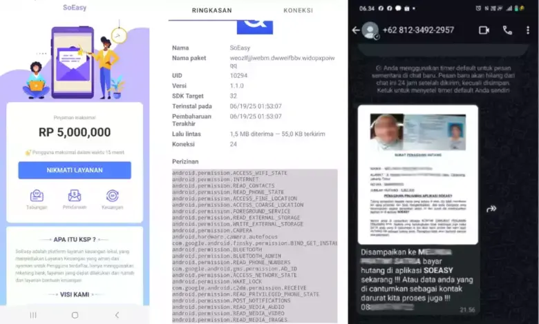 Soeasy pinjol ilegal sebarkan data