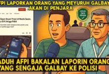 sengaja galbay pinjol afpi laporkan ke polisi