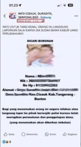 pinjol sebar data di fb grup