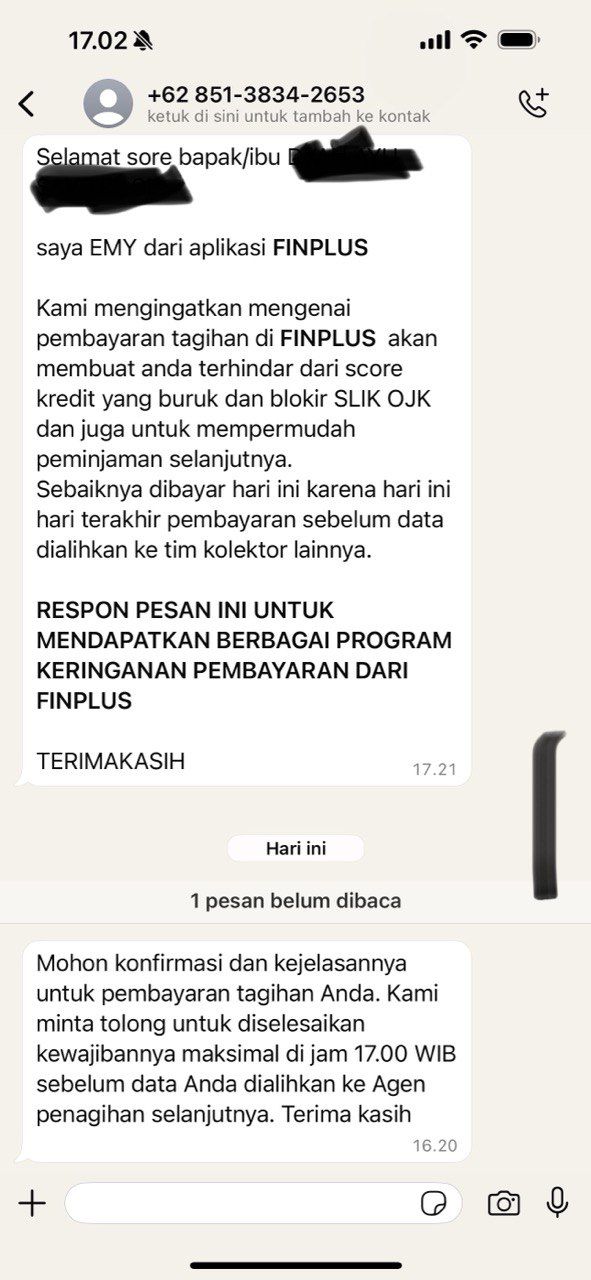 teror pinjol legal finplus