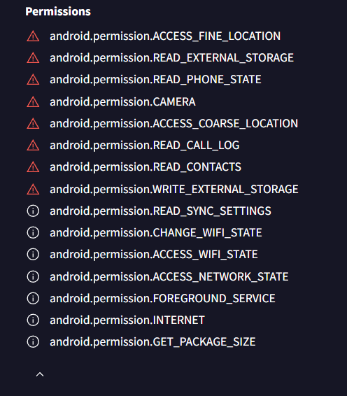 hasil scanning file apk pinjol ilegal
