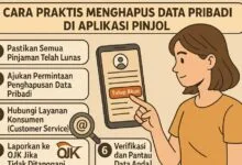 hapus info pribadi aplikasi pinjaman online