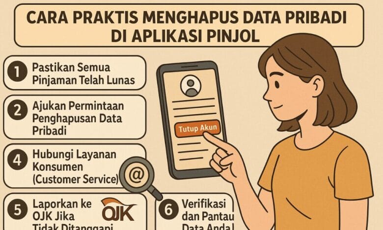 hapus info pribadi aplikasi pinjaman online