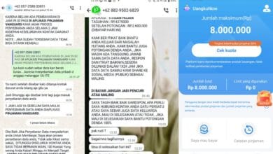 resiko galbay pinjol ilegal