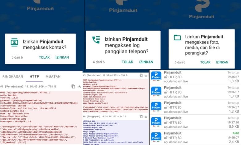 cara pinjol mengakses data smartphone