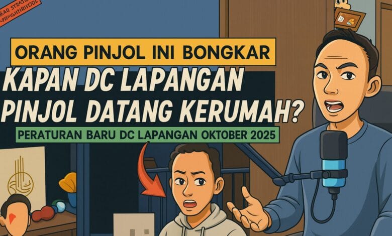 ciri-ciri DC lapangan pinjol datang kerumah