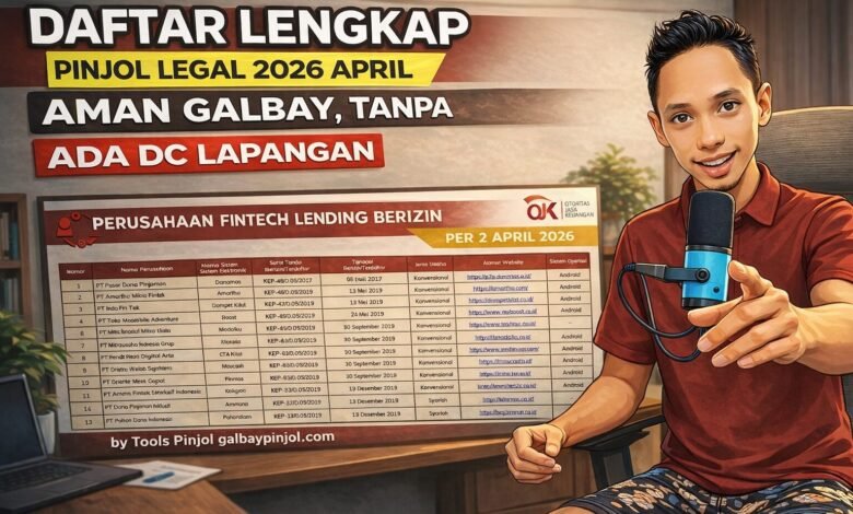pindar legal ojk terbaru bulan april 2026